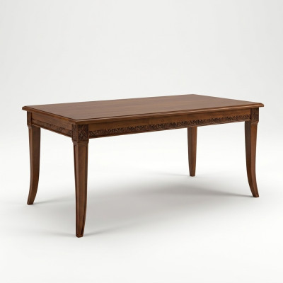 Mesa de comedor Grupo de mesas Comedor Sala de estar Madera Rococó Barroco Italia Muebles.