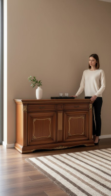 Aparador de lujo, cómoda de diseño, aparador, armario de madera maciza italiano muebles.