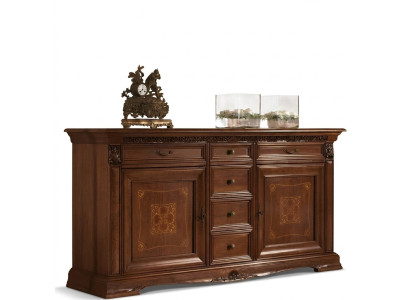 Barroco Rococó Buffet Cómoda de lujo Estilo antiguo Madera maciza real Nuevo xxl grande