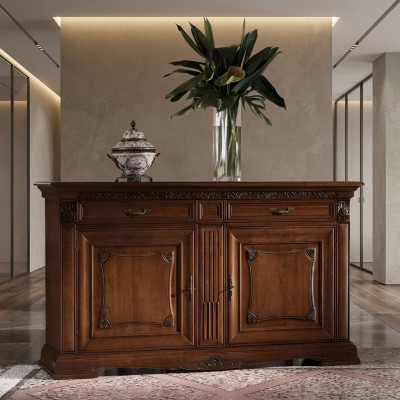 XXL Bufé Comoda Cómodas Armario Barroco Rococó Decoración Aparador Consola