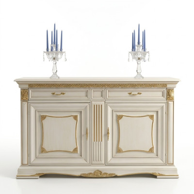 Cómoda Armario Armario de lujo Estante Consola Muebles de Italia Madera maciza Cómodas Nuevas