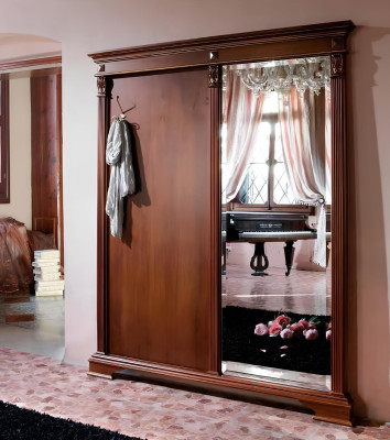 Pasillo Muebles de vestíbulo Paneles de recibidor Espejo Perchero Vestíbulo Barroco