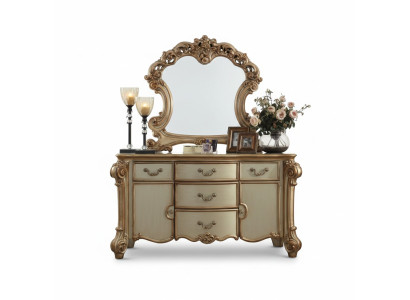 Buffet Aparador Cómoda Espejo Hecho a mano de verdad Madera Clásico Barroco Rococó
