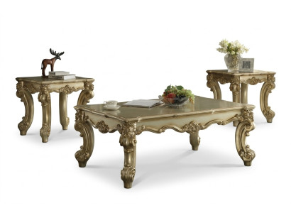 Elegante mesa de diseño para sofá, mesa auxiliar, mesa de salón, mesa barroca