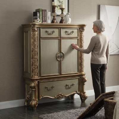 Buffet cómoda cómodas gabinete barroco rococó aparador consola oro madera nuevo