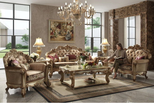 Conjunto de sofás de 3 plazas y 2 plazas. Clásico conjunto de muebles para sala de estar con sofás y cojines acolchados.