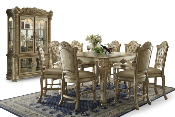Vitrina noble de estilo antiguo barroco rococó, armario decorativo escaparate salón