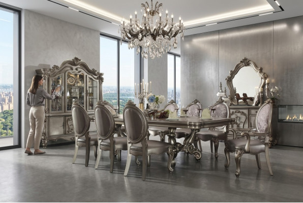 Mesa de comedor y conjunto de comedor de 8 sillas, conjunto de mesa y sillas.