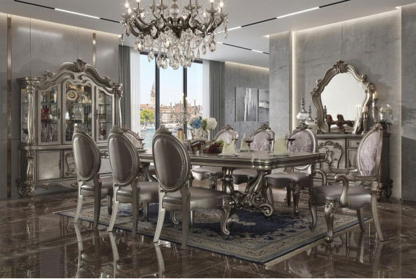 Mesa de comedor y conjunto de comedor de 8 sillas, conjunto de mesa y sillas.