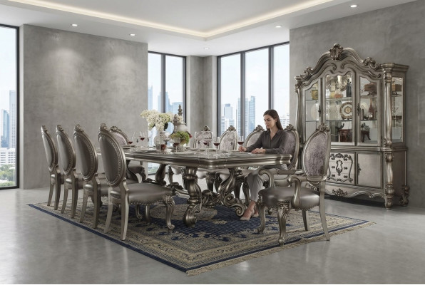 Mesa de comedor Mesas Mesas Mesa Oficina Diseño Clásico Decoración Madera Barroco