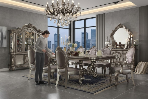Lujo 1x Silla silla de comedor Silla tapizada Silla de salón Sillas de cocina