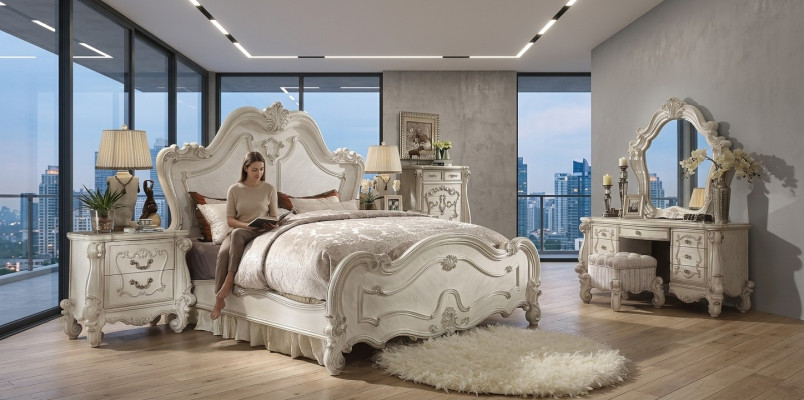 Cama clásica cama doble 2x mesitas de noche diseño de madera camas nuevas 3 piezas.