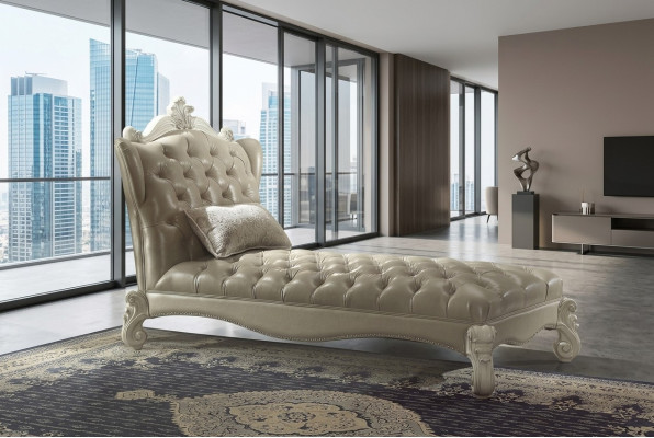 Chesterfield Chaiselongues Sofá Cama Chaise Club Reláx Reposar Cuero Textil nuevo