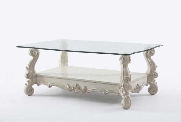 Mesa de centro de diseño noble Mesa auxiliar Sofá Decoración Mesa de salón Barroco