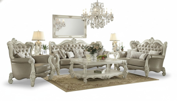 Sofá 3+2+1 plazas conjunto de sofás clásicos de decoración salón.