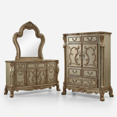 Clásico barroco antiguo cómoda cómoda de estilo sideboard de madera real nuevo