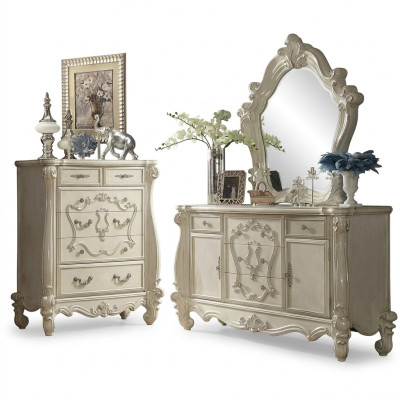 Buffet Cómoda Cómodas Armario Barroco Rococó Espejo Aparador Consola Madera nuevo