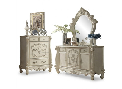 Buffet Cómoda Cómodas Armario Barroco Rococó Espejo Aparador Consola Madera nuevo