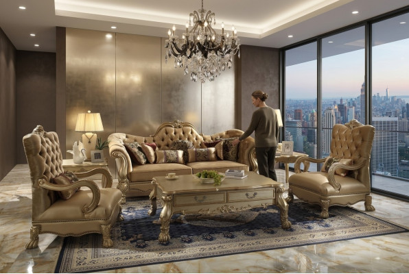 Chesterfield de 3 plazas Sofás de Club Relax Lounge Sofá Textil Sofá de tapicería de tela