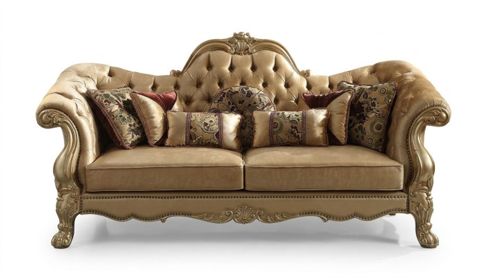 Chesterfield de 3 plazas Sofás de Club Relax Lounge Sofá Textil Sofá de tapicería de tela