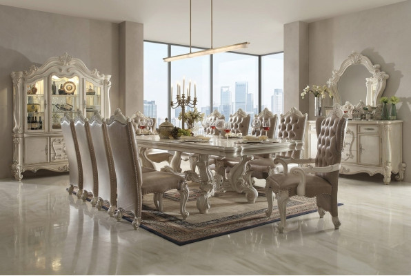 Muebles de alta calidad Mesa de comedor Mesa xxl Mesas de villas 305cm xxl Madera Barroco