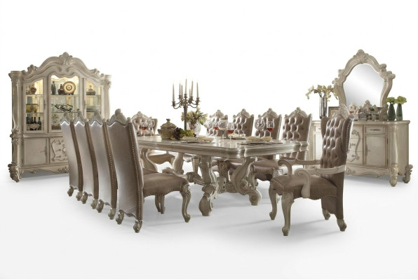 Muebles de alta calidad Mesa de comedor Mesa xxl Mesas de villas 305cm xxl Madera Barroco