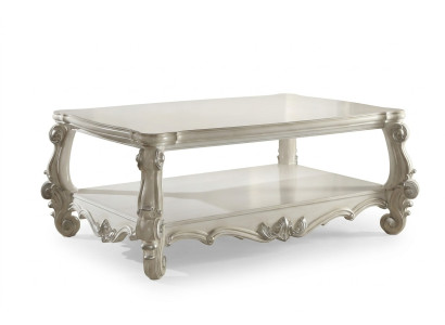 Mesa de centro clásica de diseñador noble Mesa auxiliar de decoración de madera barroca