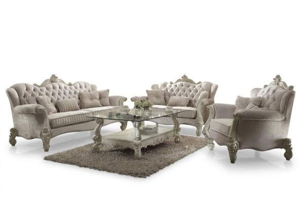 Lujo Muebles Set de Sofá Decoración Sofá Tapizado 3+2+1 Asientos + Mesa de Centro