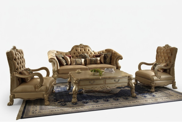Sofá 3+1 plazas Sofás de salón clásicos conjunto de muebles tapizados