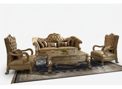 Sofá 3+1 plazas Sofás de salón clásicos conjunto de muebles tapizados