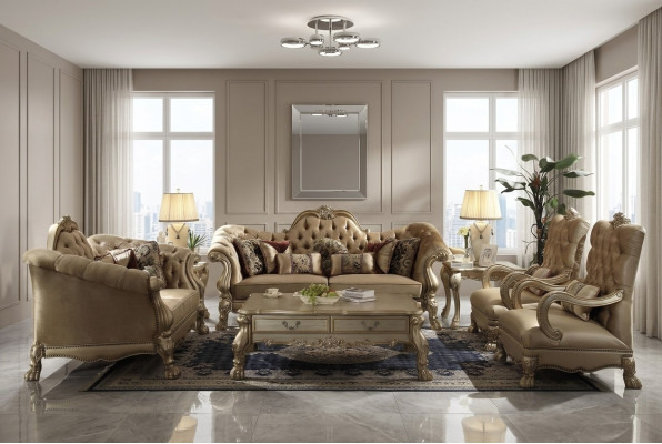 Juego de sofás de lujo 3+2+1+1 asientos Sofá Acolchado Sofá Couches Couch