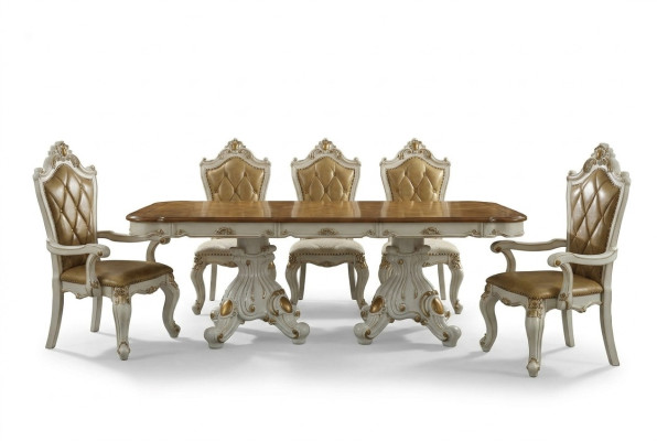 Mesa de comedor de madera tallada sala de estar comedor mesa barroca rococó