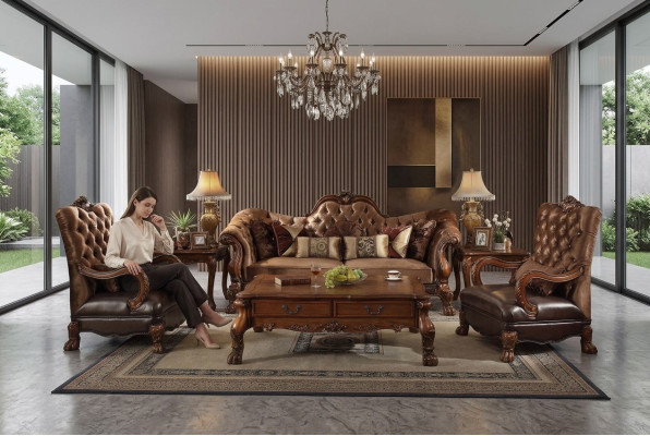 Conjunto completo de sofás 3 plazas + 1 + 1 diseñado para sala de estar, grupo de 3 piezas.