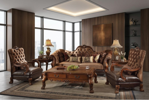 Conjunto completo de sofás 3 plazas + 1 + 1 diseñado para sala de estar, grupo de 3 piezas.