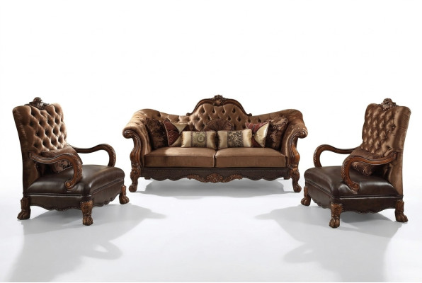Mueble de sofá de diseño 3+1+1 mesa de café mesa auxiliar 6 piezas Salón