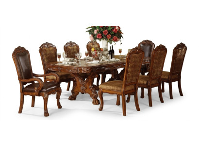 Diseño Mesa de comedor Conjunto de 8 sillas Mesa de madera Sillas Mesa