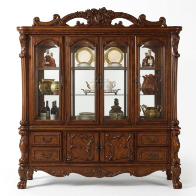 Vitrina decorativa armario vitrinas salón armarios ver barroco diseño