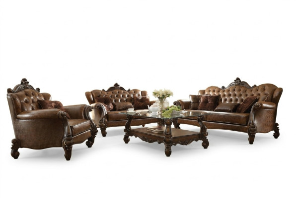 Sofá Chesterfield de tela de 3 plazas y 2 plazas, conjunto de sofás de diseño.