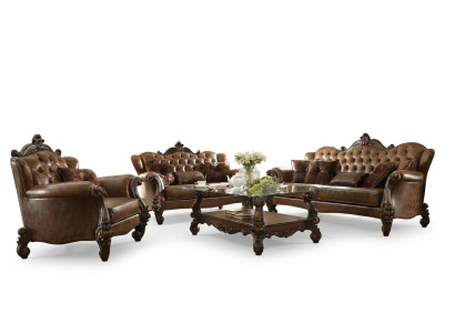 Sofá Chesterfield de tela de 3 plazas y 2 plazas, conjunto de sofás de diseño.