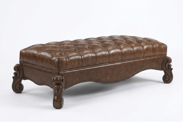 Chaiselounge de estilo antiguo sofá tumbona sofá acostado Chaise cuero barroco rococó nuevo