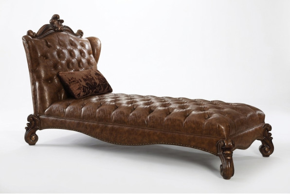 Sofá de lujo con chaise longue estilo antiguo Chaise Lounge Barroco Rococó.