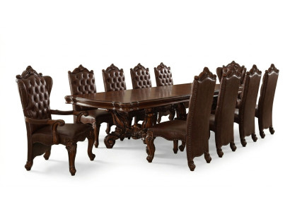 Mesa de comedor Grupo de mesas Comedor Sala de estar Madera Barroco Rococó Mesas