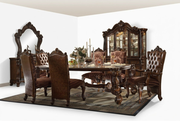 Mesa de comedor real de madera Mesas Clásico Barroco Rococó Comedor
