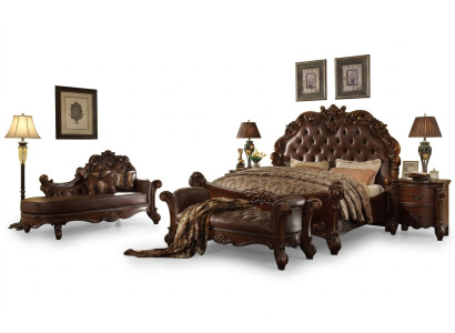Dormitorio cama de cuero mesitas de noche conjunto completo de 5 piezas camas madera