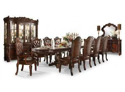 Mesa tallada en estilo barroco rococó. Muebles de comedor, mesas de comedor.