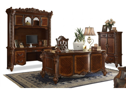 Mesa de escritorio de lujo de estilo antiguo barroco rococó para oficina.