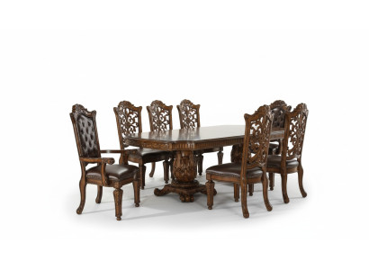 Estilo barroco rococó muebles mesa de comedor conjunto de mesa tallada en el comedor