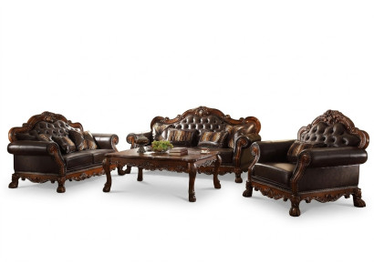 Lujosa sala Chesterfield de sofás 3+2+1 plazas con mesa de centro muebles sofá nuevo.
