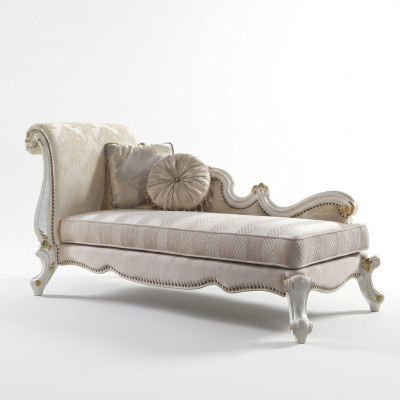 Chaiselongue Chaiselongues Sofá de tela Sillón Decoración Chaiselongue Club Relax Textil