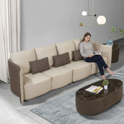 Sofá Sofá Tapizado Sofás de 4 plazas Textil grande xxl Sofás de salón de cuero